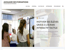 Tablet Screenshot of formation-annuaire.com
